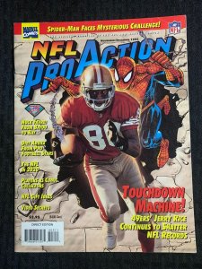 1994 NFL PRO ACTION Magazine #3 FVF 7.0 Spider-Man Cover NO COMIC