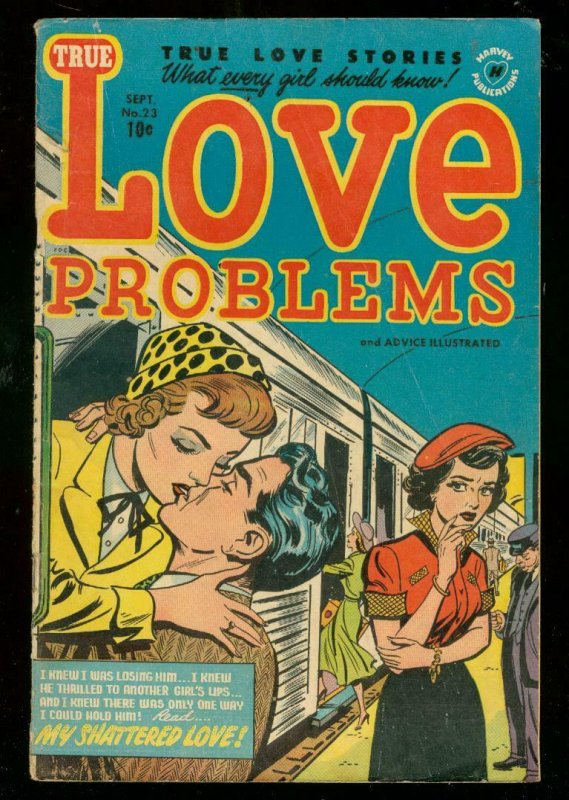 LOVE PROBLEMS #23 1953-GOOD GIRL ART-HARVEY COMICS-RARE VG