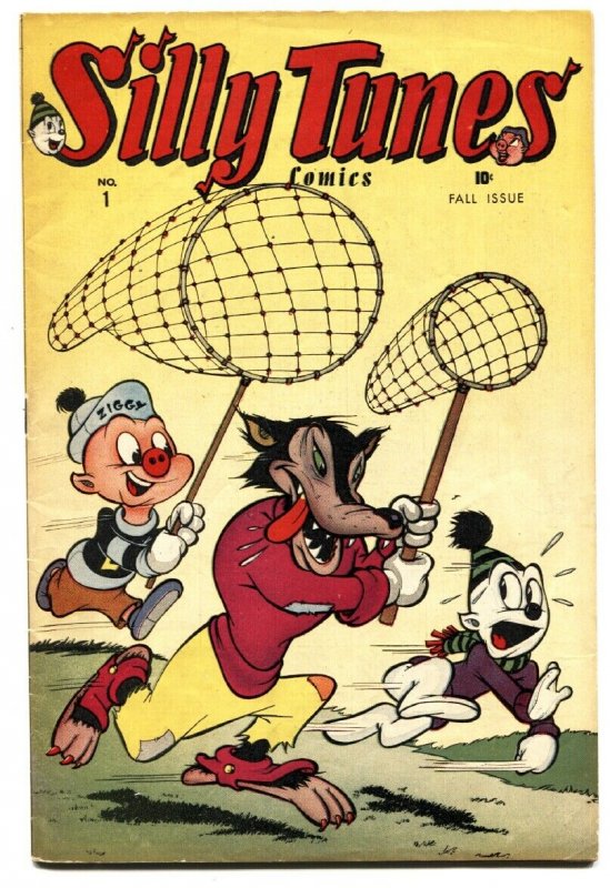 SILLY TUNES #1 comic book 1945-FUNNY ANIMAL-ZIGGY PIG-TIMELY FIRST