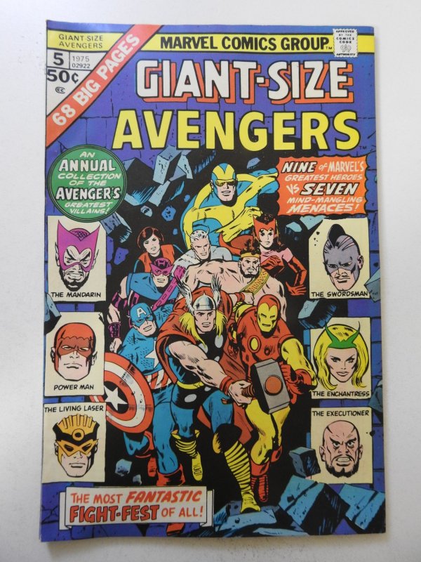 Giant-Size Avengers #5 (1975) FN+ Condition!