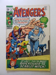 The Avengers #75 (1970) VG condition subscription crease