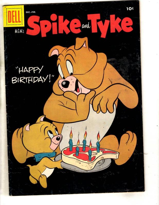 MGM's Spike And Tyke # 8 FN/VF Dell Comic Book Funny Animal Dog Cover JL1