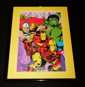 Iron Man Hulk & Thor Framed 11x14 Photo Poster Display Avengers