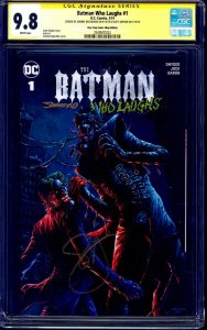 Batman Who Laughs #1 ONE STOP VARIANT CGC SS 9.8 signed x2 Snyder Dejsardins