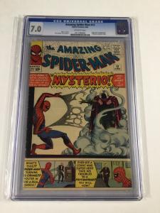 Amazing Spider-man 13 Cgc 7.0 Ow Pages 1st Appearance Of Mysterio 