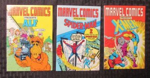 1988 X-MEN Spider-Man & ALF Marvel Mini-Comics LOT of 3 NM Reprints