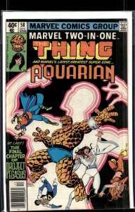 Marvel Two-in-One #58 (1979) Aquarian [Key Issue]