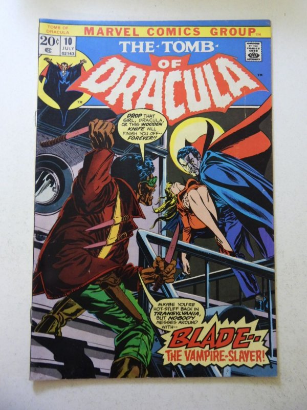 Tomb of Dracula #10 (1973) 1st App of Blade! FN+ Condition!