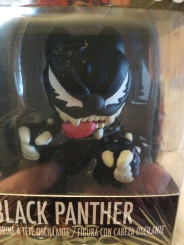 Funko Minis Marvel Venom #06 BLACK PANTHER Bobble-Head Figure New In Box