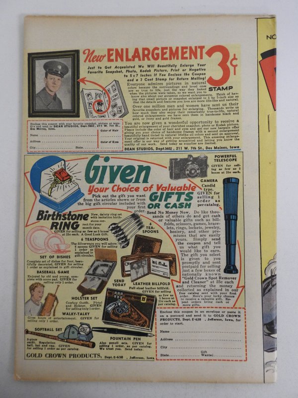 Roly-Poly Comics #10 (1946) W/Steel Sterling, Red Rube+MORE! Beautiful Fine/VF!!