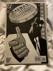1998 DC Comics Batman Gotham Adventures #2 Animated Series B&W Two-Face Cover!