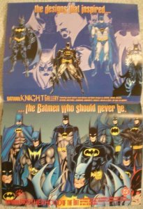 BATMAN KNIGHT GALLERY Promo poster, 1995, Unused, more in our store