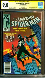 Amazing Spider-Man #252 CGC Graded 9.2 1st Black Costume Signed by Stan Lee