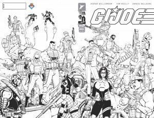 (2024) GI JOE #1 PX EXCLUSIVE B/W GATEFOLD VARIANT COVER