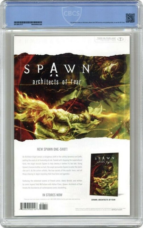 Spawn #208 Image 2011 CBCS 9.8 Low Print Run Equals Top CGC Todd McFarlane