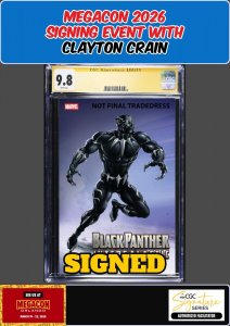 BLACK PANTHER INTERGALACTIC #2 CGC 9.8 CLAYTON CRAIN SIGNED MEGACON PRESALE