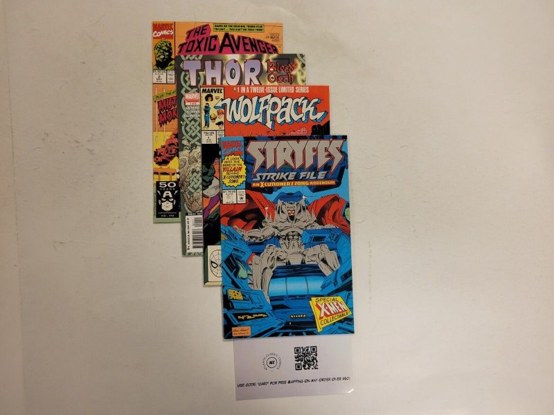 4 Marvel Comics #1 Stryfe + #1 Wolfpack + #1 Thor + #2 Toxic Avengers 84 TJ32