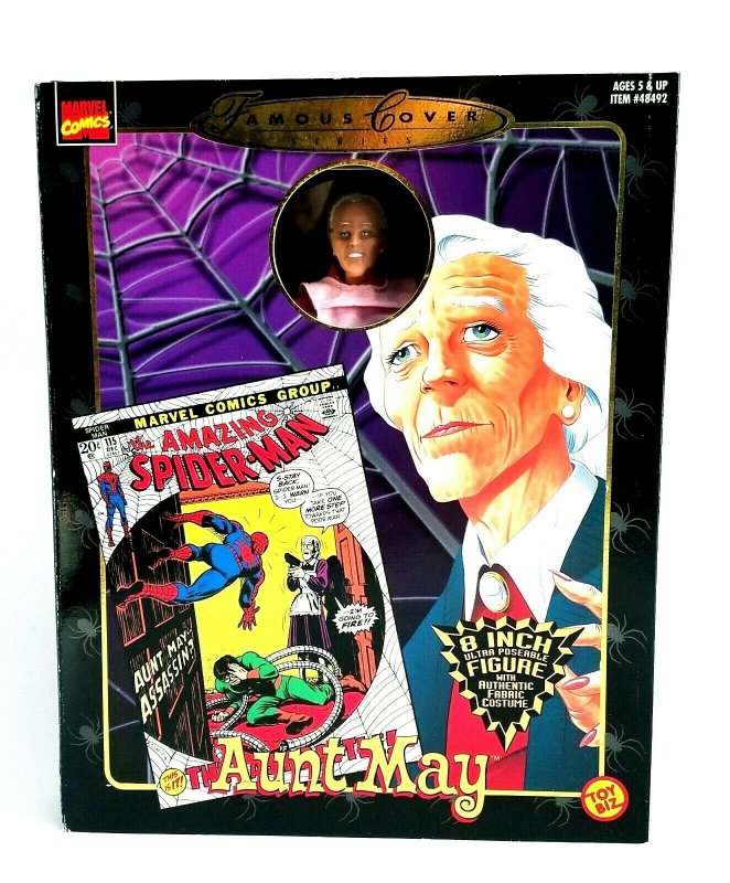 1998 Marvel Comics Famous Cover Series Aunt May 8 Action Figure