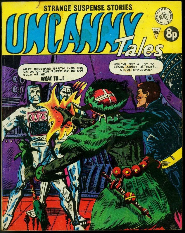 Uncanny Tales #98- Robot cover British Marvel/Atlas Comic VG