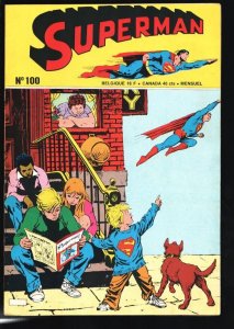 Superman #100 1975-DC-Rare 100th issue-Belgium edition-High grade-FN/VF 