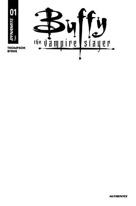 Buffy The Vampire Slayer #1 Blank Variant Cover PRESALE!