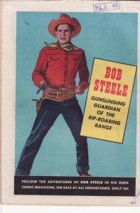 BOB COLT #8 PHOTO COVER - BOB STEELE PHOTO BACK COVER VG