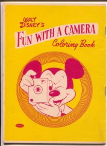 Walt Disney's Fun With A Camera Coloring Book-Mickey Mouse 1957-Whitman-VF/NM