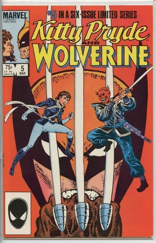 KITTY PRYDE and WOLVERINE #5, NM, Chris Claremont, 1984, more Marvel in store