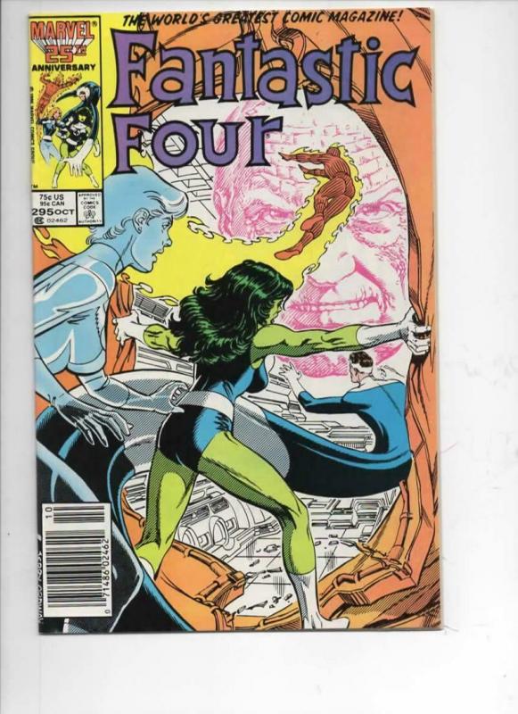 FANTASTIC FOUR #295 VF+ She Hulk, Human Torch, 1961 1986 Marvel,more FF in store