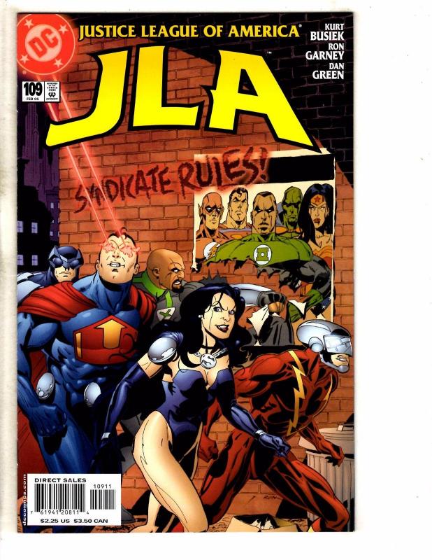 Lot Of 6 JLA DC Comic Books # 104 105 106 107 108 109 Batman Superman Flash J263