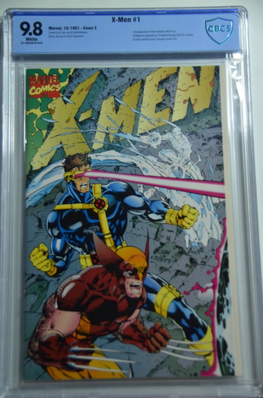 X-Men #1, covers A 9.8, B 9.8, C 9.6, D 9.6, E 9.8,   5 Books Total.  White P...