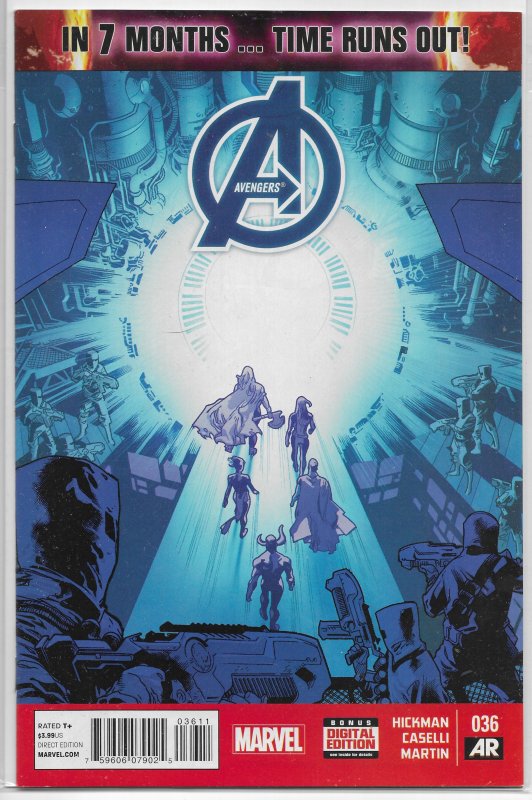 Avengers (vol. 5, 2013) # 36 VF Hickman/Caselli, Immonen cover