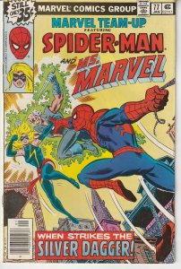 Marvel Team Up(vol. 1) # 77 Spiderman, Dr. Strange, and Ms. Marvel
