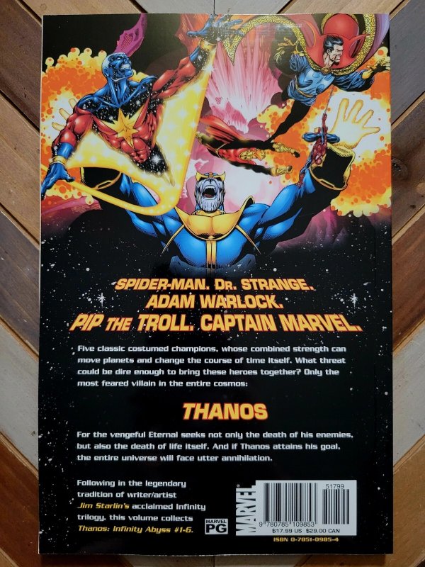Thanos: Infinity Abyss TPB Vol. 2 1st Print (2003 Marvel) Jim Starlin New/OOP