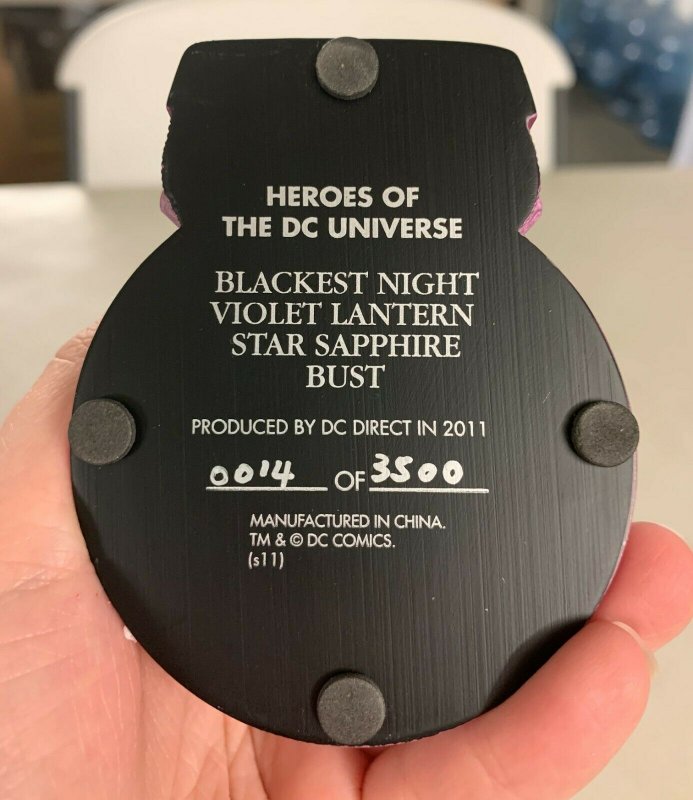 Blackest Night Violet Lantern Star Sapphire Bust  
