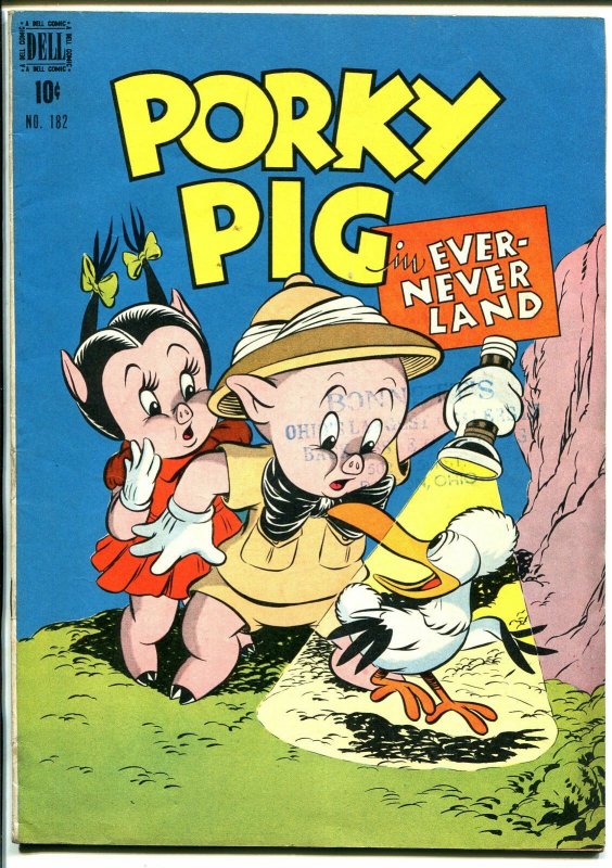 Porky Pig Four Color Comics #182 1948-Dell-In Ever-Never Land-VF-