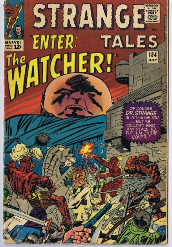 Strange Tales #134 ORIGINAL Vintage 1965 Marvel Comics The Watcher