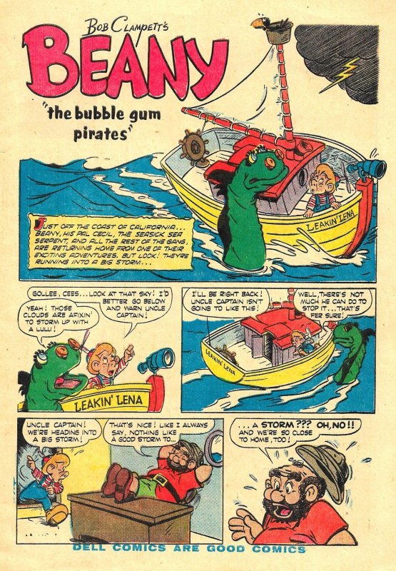 BEANY AND CECIL (Four Color #635)(1955) 8.0 VF  36 Pages of Jack Bradbury Art!
