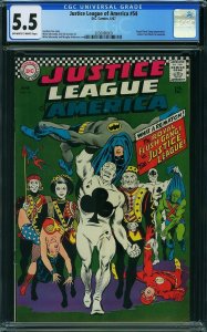 Justice League of America #54 (1967) CGC 5.5 FN-