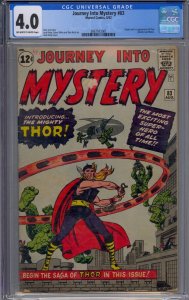 JOURNEY INTO MYSTERY #83 CGC 4.0 1ST THOR