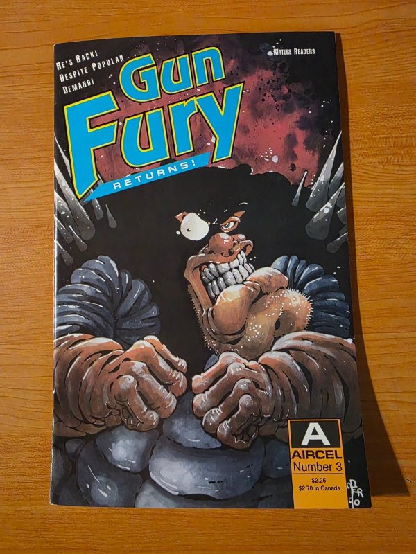 Gun Fury #3 ~ NEAR MINT NM ~ 1990 Aircel Comics