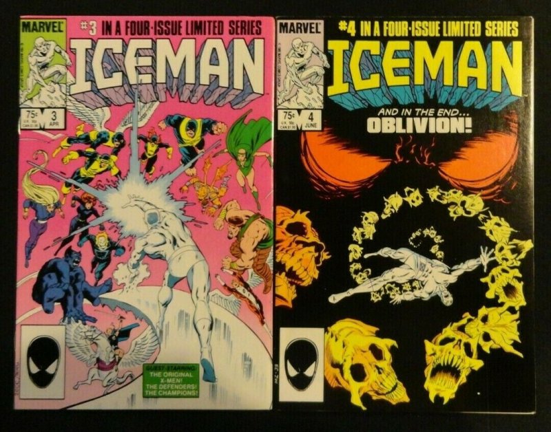 Iceman #1-4 Complete Series First Full App. of Oblivion Lot of 4 VF 1 2 3 4