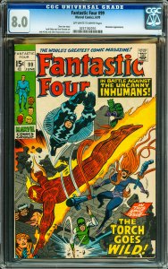 Fantastic Four #99 (1970) CGC Graded 8.0 - Inhumans Appearance