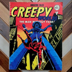 CREEPY WORLDS #114 UK Comics (Alan Class 1970) Reprints Daredevil #48