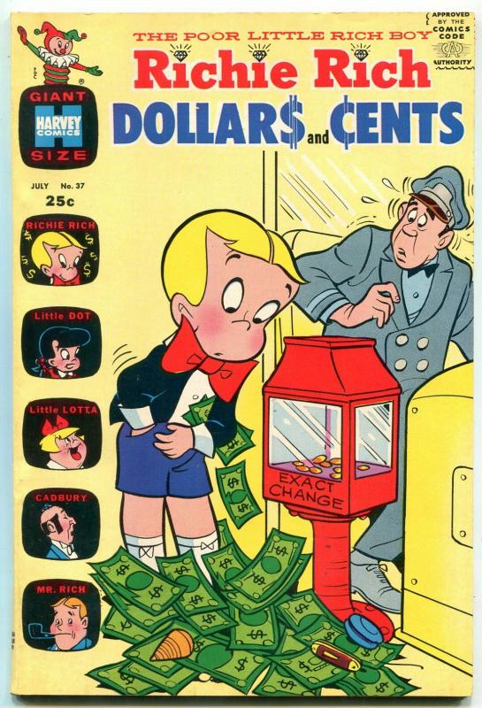 RICHIE RICH DOLLARS AND CENTS #37 1970-HARVEY COMICS