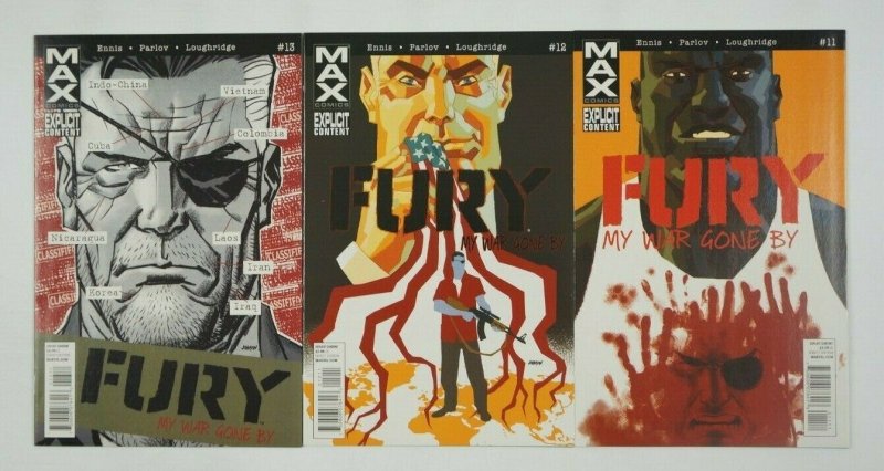 Nick Fury MAX #1-13 VF/NM complete series - garth ennis - my war gone by set lot