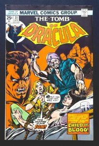 Tomb of Dracula #31 (1975) - Classic Iconic Horror Story! Gene Colan Art - VF