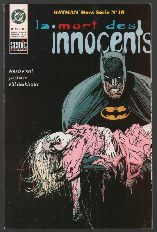 Batman: La Mort Des Innocents French Comic 1996 (6.0) Dennis O'Neil File Copy