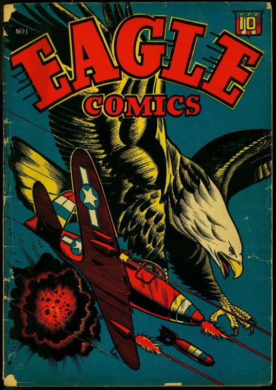 Eagle Comics 1 1945 Lb Cole P51 Mustang Cover Golden Age