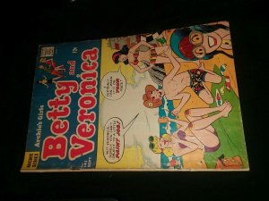 Archie's Girls Betty and Veronica #141 mlj comics 1967 Beach bathing suit cover